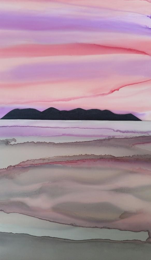 Western Sunset Painting