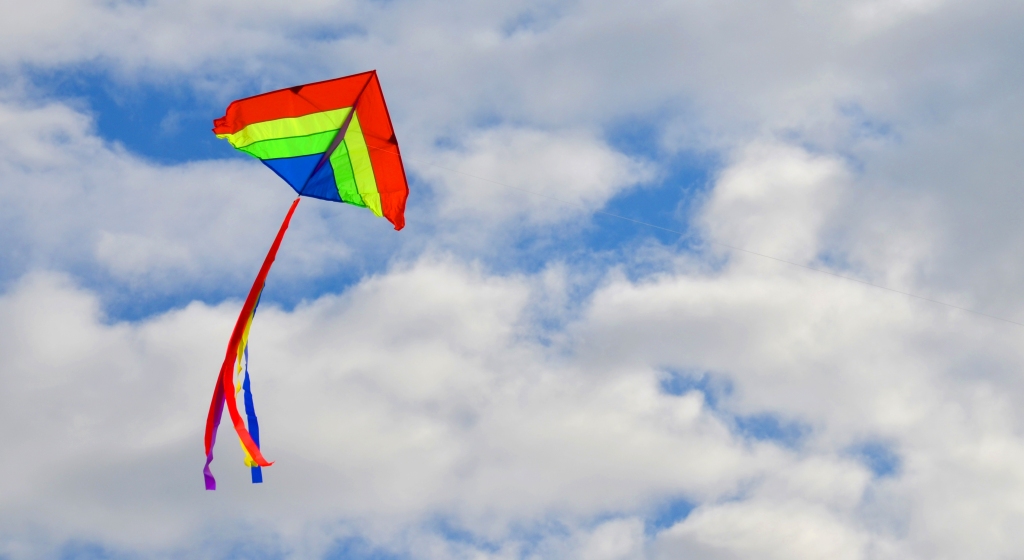 Colorful Kite in Air