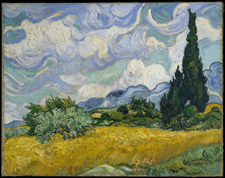 Wheat Field with Cypresses/June version- Vincent van Gogh